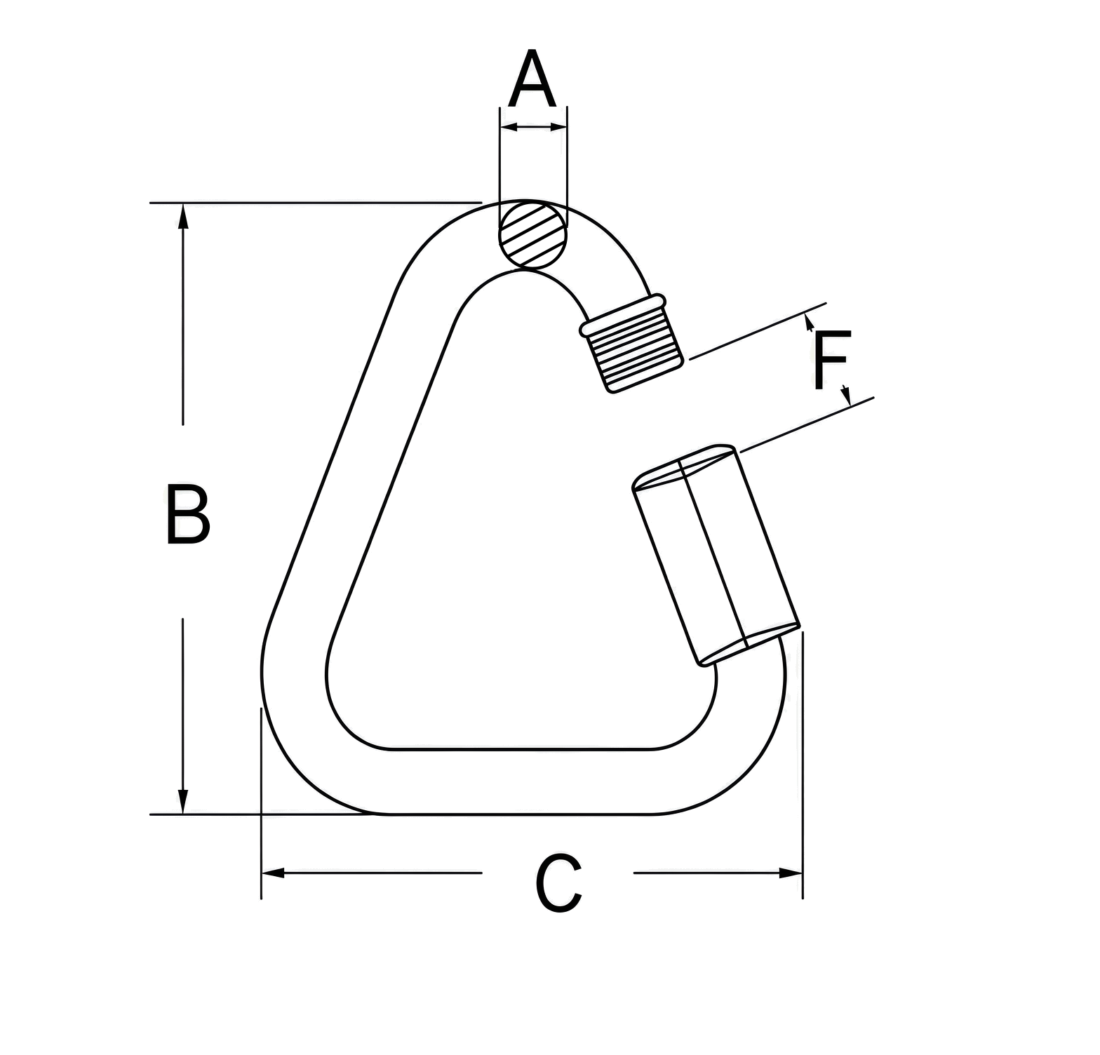 Delta Quick Link — dimensional drawing