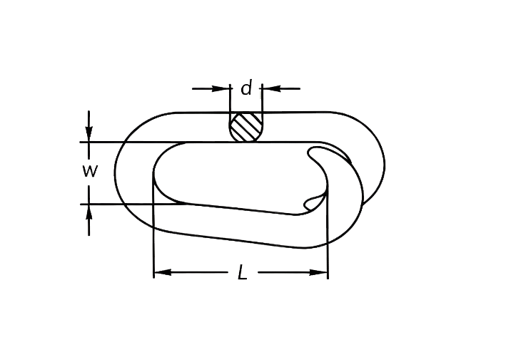 Repair Link — dimensional drawing
