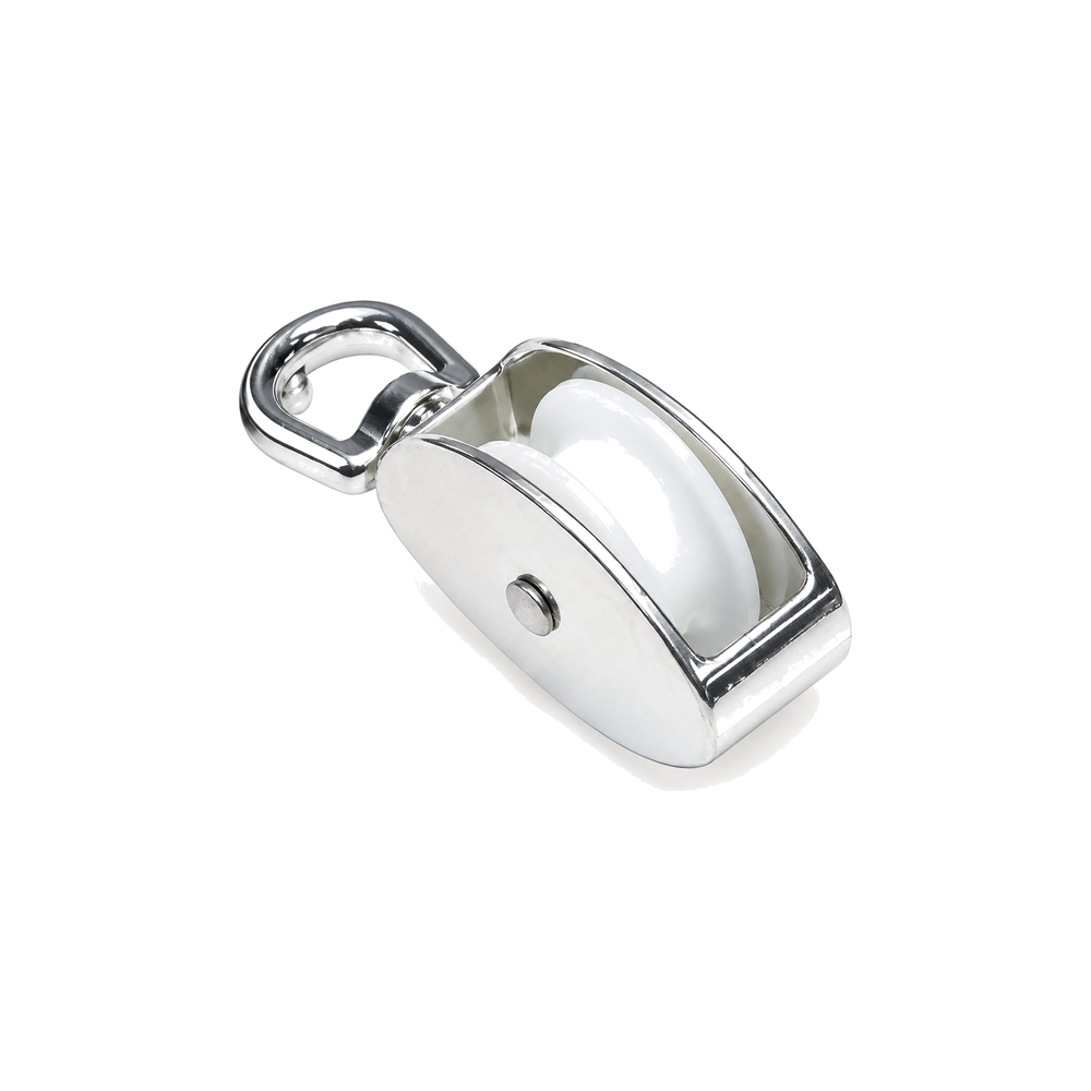 Single Swivel Pulley With Nylon Reel